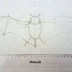Fledermaus-Skizze Bleistift
